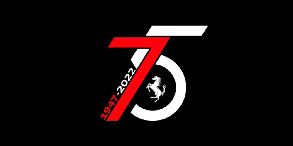 \"法拉利75周年紀(jì)念logo，logo設(shè)計\"