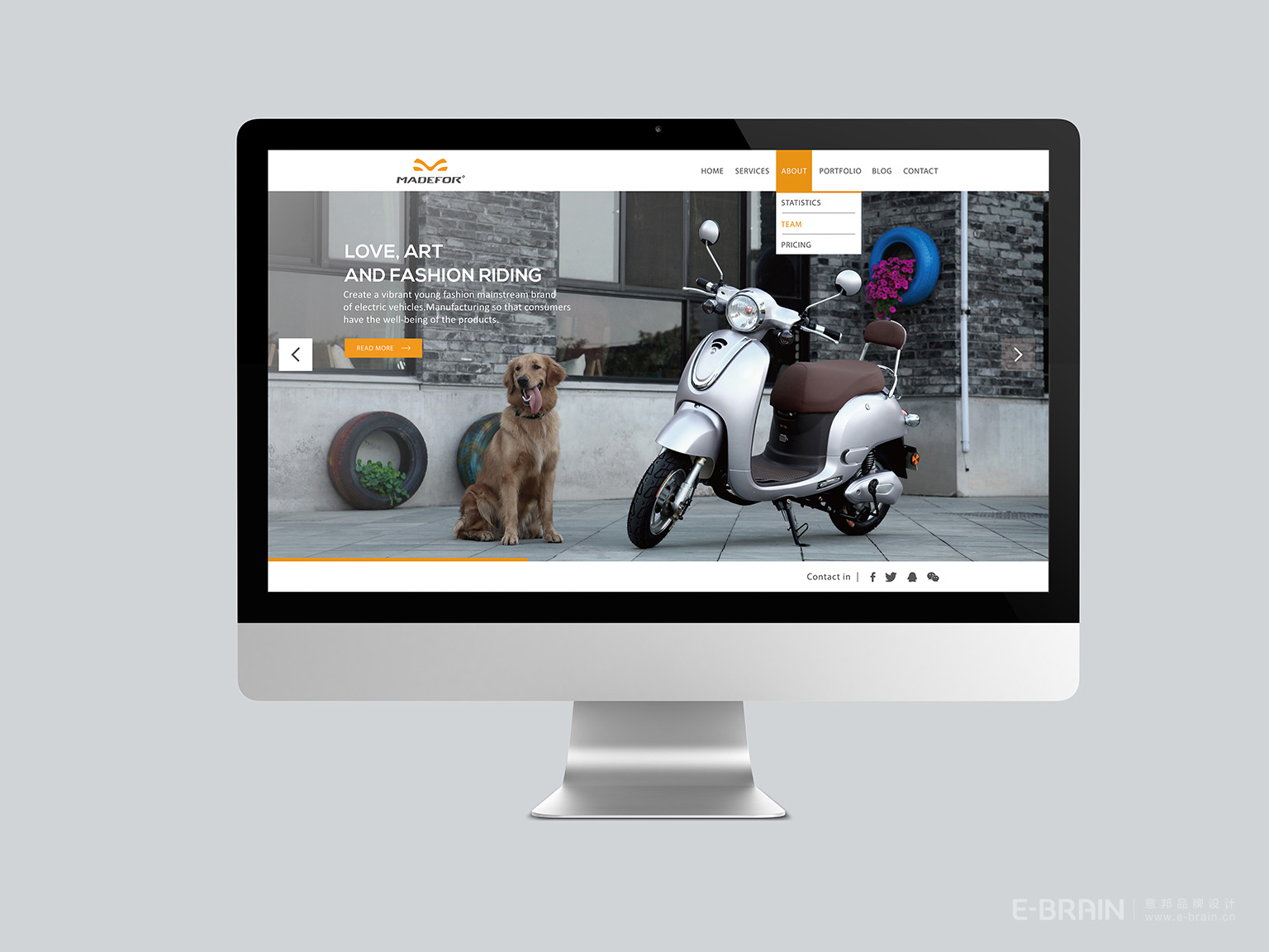 電動車品牌網(wǎng)頁設計